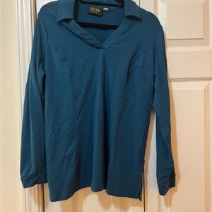 Bob Mackie Deep Blue Long Sleeve Shirt